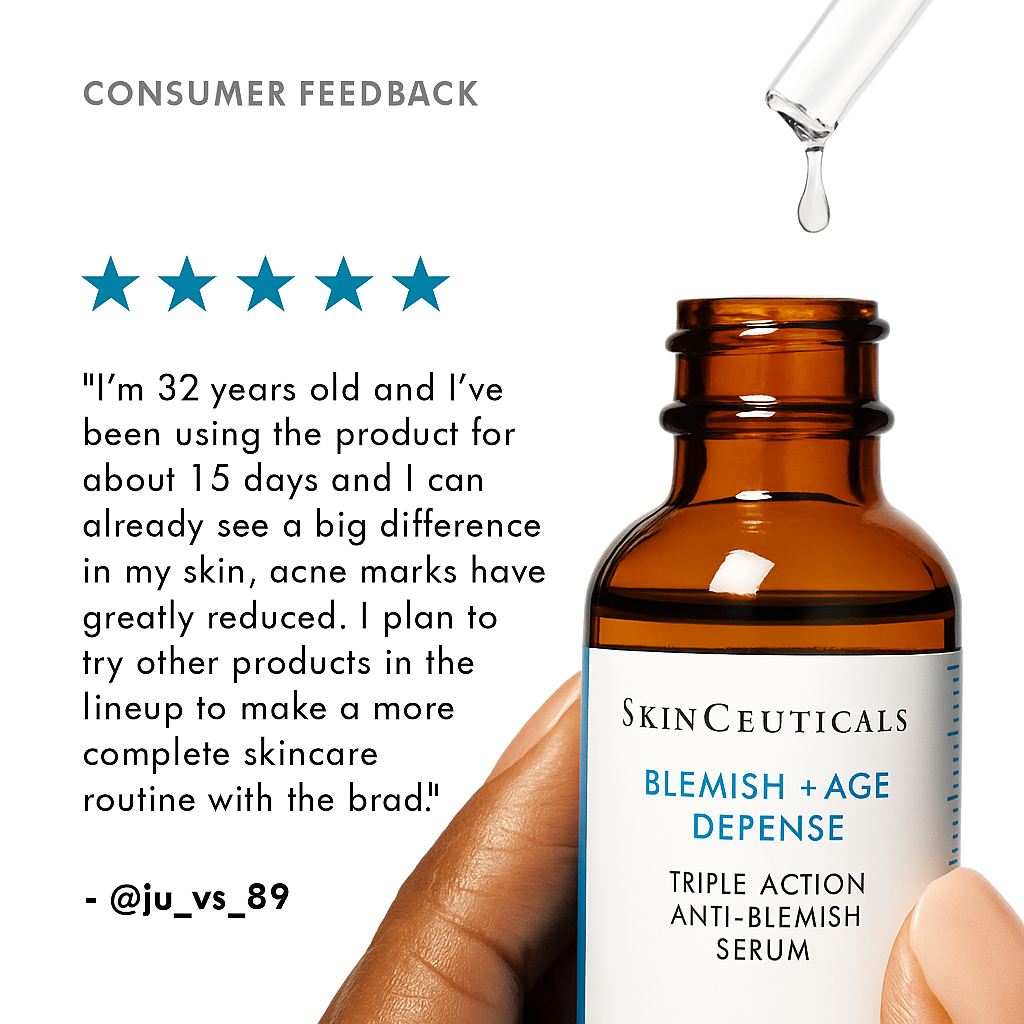 Clarifying and anti-aging serum that reduces blemishes, controls oil, minimizes pores, and smooths fine lines for clearer, more youthful-looking skin.