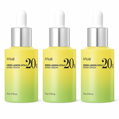 Brightening serum with 20% Vitamin C and green lemon extract that fades dark spots, boosts radiance, and improves skin firmness for a youthful glow.
