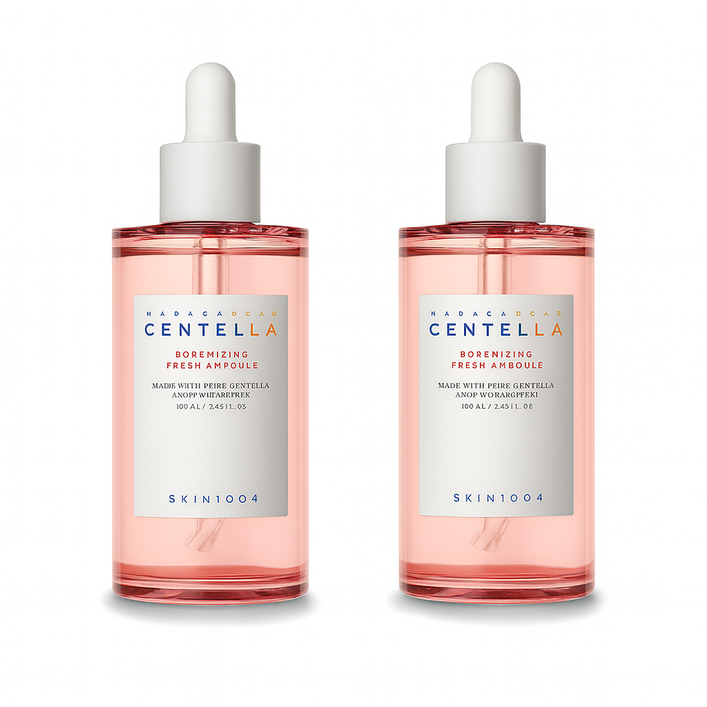 Lightweight pore-refining ampoule with Centella that balances oil, hydrates skin, and minimizes enlarged pores for a fresh, smooth complexion.
