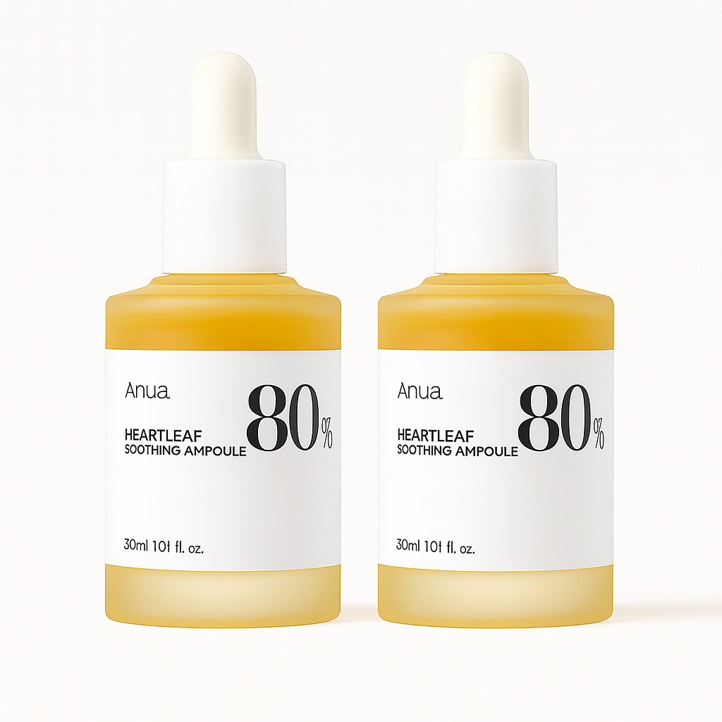 Soothing ampoule with 80% Heartleaf extract that calms, hydrates, and protects sensitive skin, reducing redness and irritation for a balanced complexion.