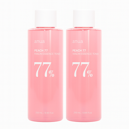 Brightening toner with 77% peach extract and niacinamide that hydrates, smooths, and refines the skin for a soft, radiant, and balanced complexion.