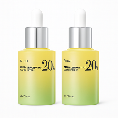 Brightening serum with 20% Vitamin C and green lemon extract that fades dark spots, boosts radiance, and improves skin firmness for a youthful glow.
