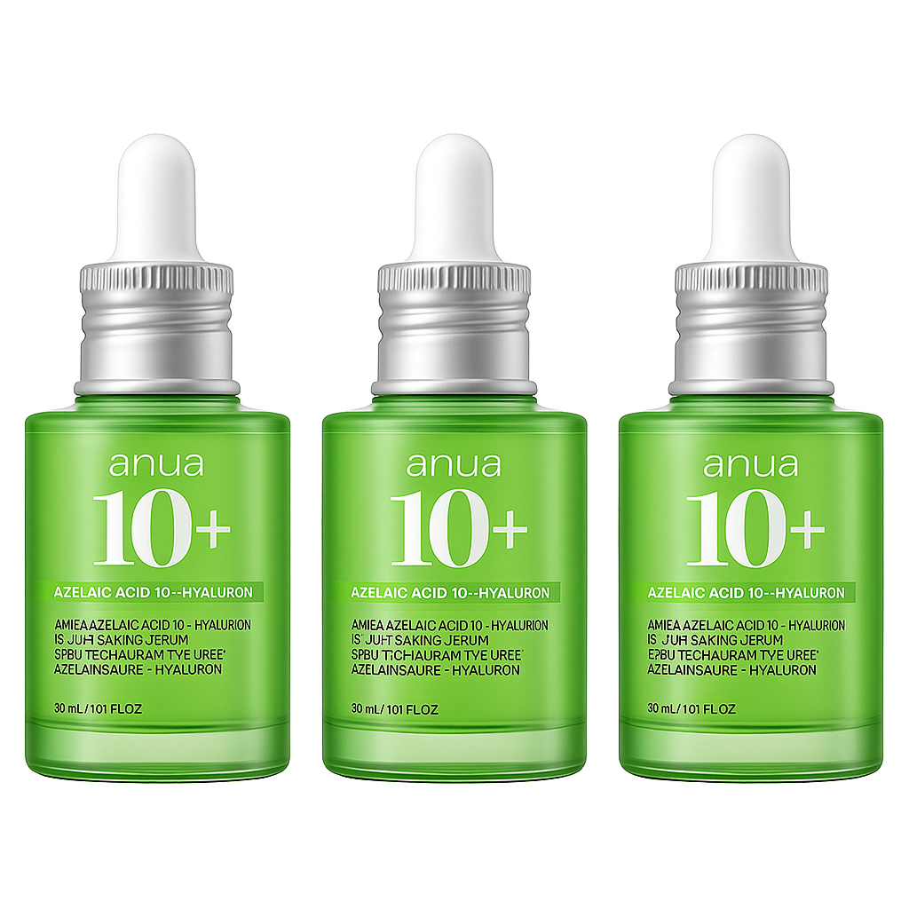 Azelaic acid serum that soothes redness, hydrates deeply, and refines skin texture for smoother, brighter, and balanced skin, ideal for sensitive complexions.