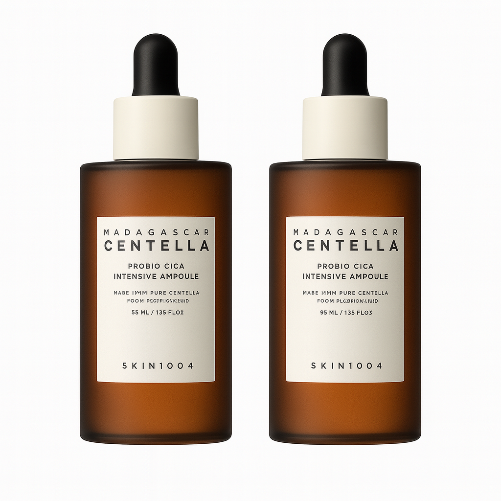 Soothing ampoule with Centella, probiotics, and ceramides that strengthens the skin barrier, hydrates deeply, and calms sensitive or irritated skin.