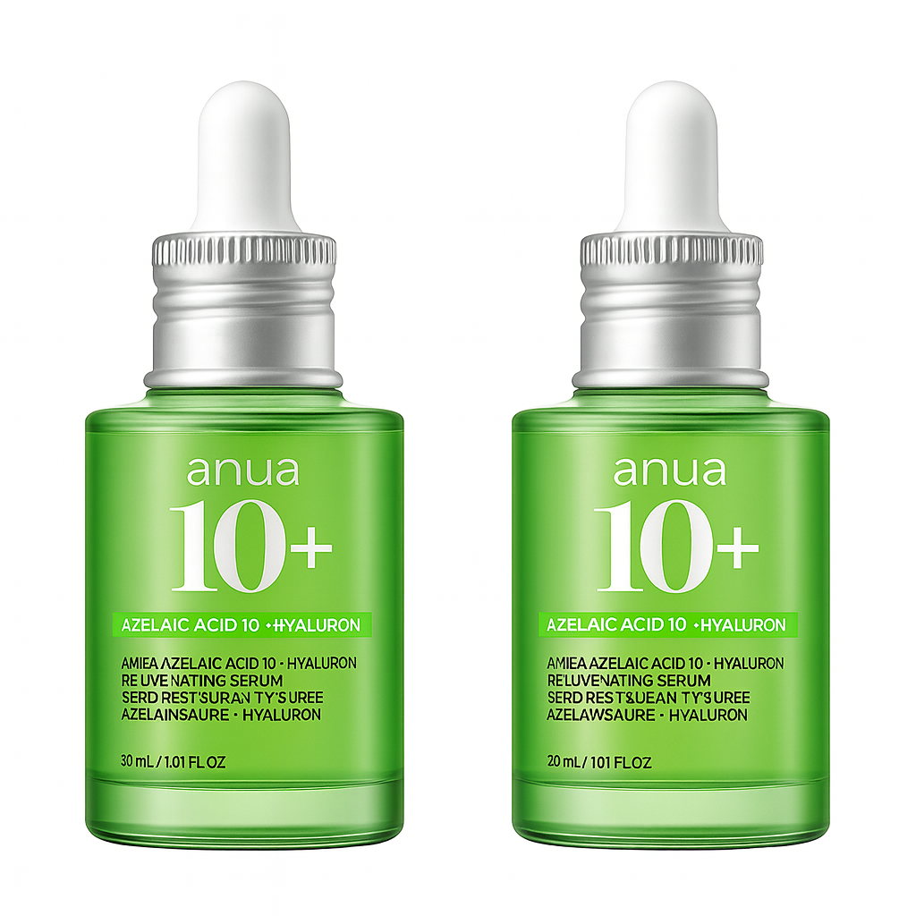 Azelaic acid serum that soothes redness, hydrates deeply, and refines skin texture for smoother, brighter, and balanced skin, ideal for sensitive complexions.