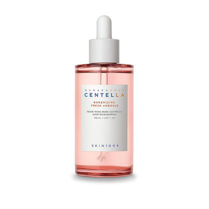 Lightweight pore-refining ampoule with Centella that balances oil, hydrates skin, and minimizes enlarged pores for a fresh, smooth complexion.