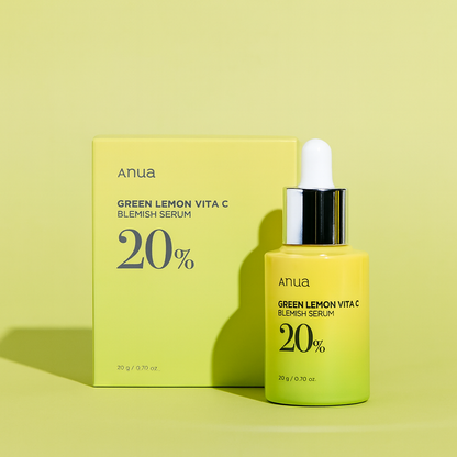Brightening serum with 20% Vitamin C and green lemon extract that fades dark spots, boosts radiance, and improves skin firmness for a youthful glow.