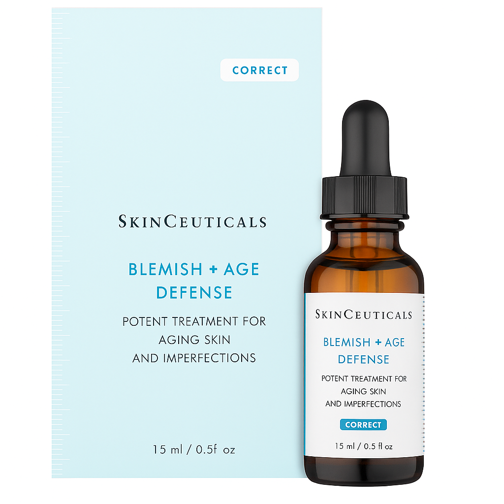 Clarifying and anti-aging serum that reduces blemishes, controls oil, minimizes pores, and smooths fine lines for clearer, more youthful-looking skin.