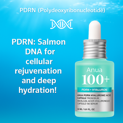 Hydrating serum with PDRN and Hyaluronic Acid that boosts skin regeneration, deep hydration, and radiance for smooth, revitalized, and youthful-looking skin.