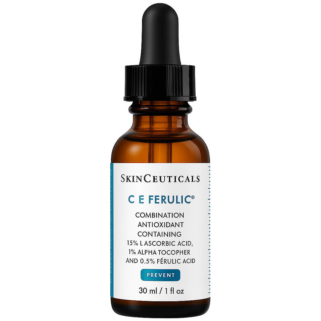 Powerful antioxidant serum with vitamins C and E plus ferulic acid that brightens, firms, and protects skin from aging and environmental damage.