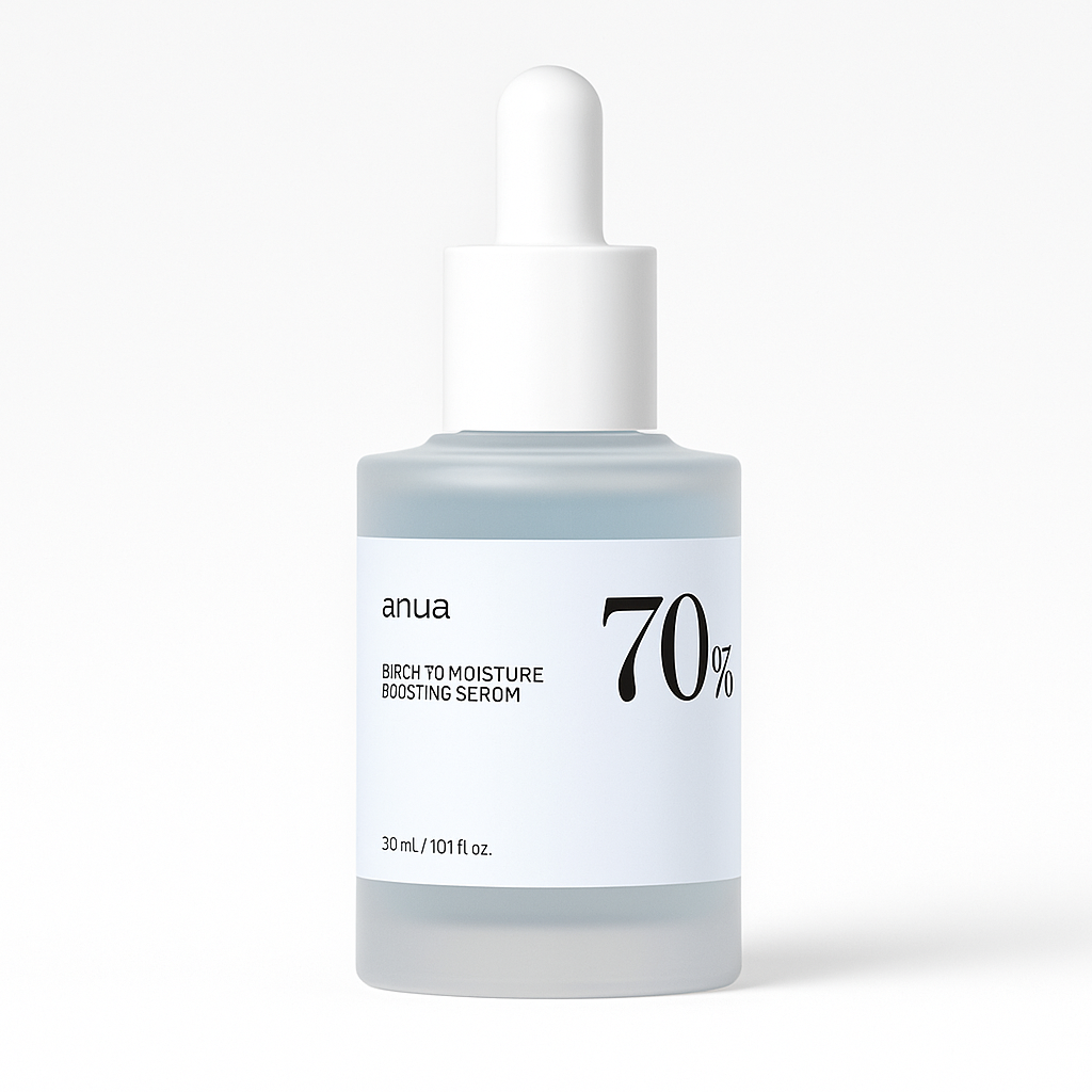 Hydrating serum with 70% birch sap that soothes, softens, and strengthens the skin barrier, restoring elasticity and glow for all skin types.