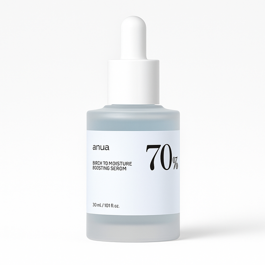 Hydrating serum with 70% birch sap that soothes, softens, and strengthens the skin barrier, restoring elasticity and glow for all skin types.