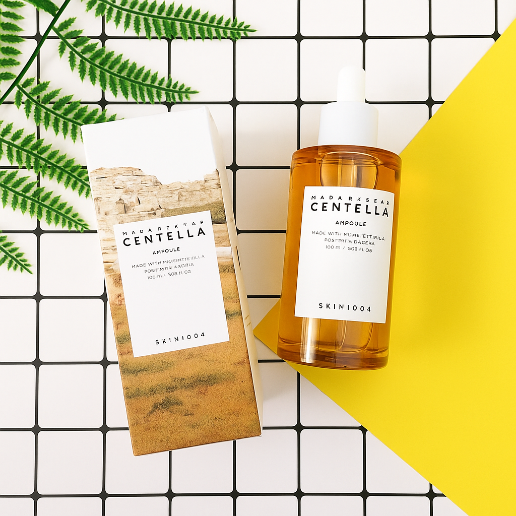 Lightweight centella ampoule that calms redness, hydrates deeply, and strengthens the skin barrier for balanced, radiant, and healthy skin.