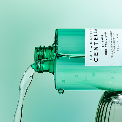 Soothing ampoule with Centella and Tea Tree that calms acne-prone skin, balances oil, and reduces redness for a clear, refreshed complexion.