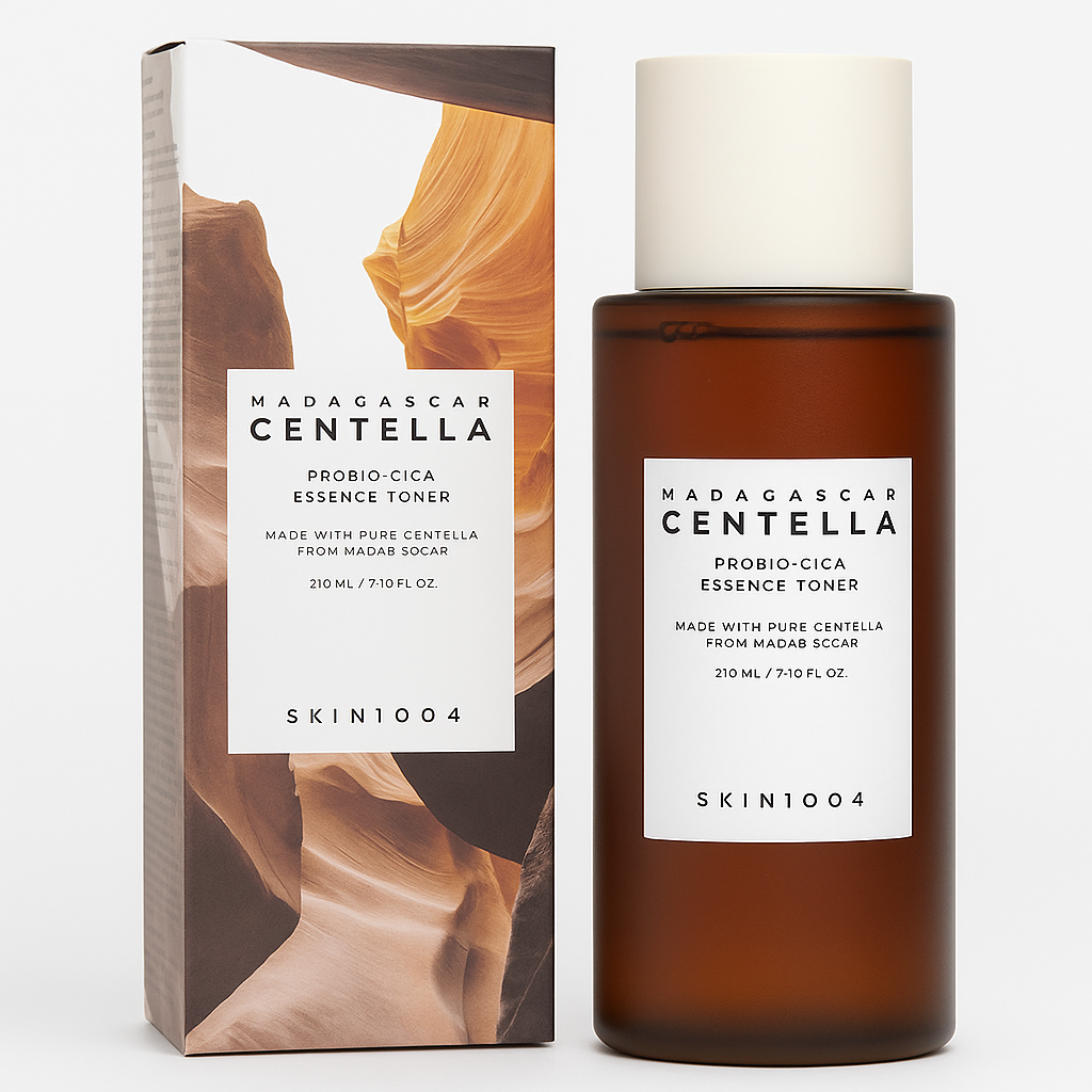 Hydrating toner with Centella, probiotics, and ceramides that strengthens skin barrier, soothes irritation, and restores balance for sensitive skin.