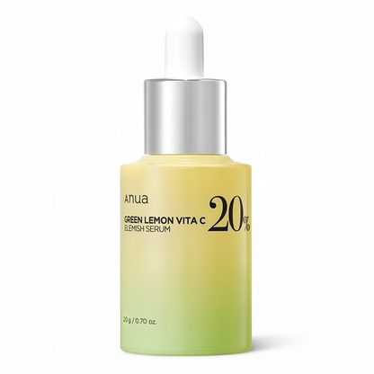 Brightening serum with 20% Vitamin C and green lemon extract that fades dark spots, boosts radiance, and improves skin firmness for a youthful glow.
