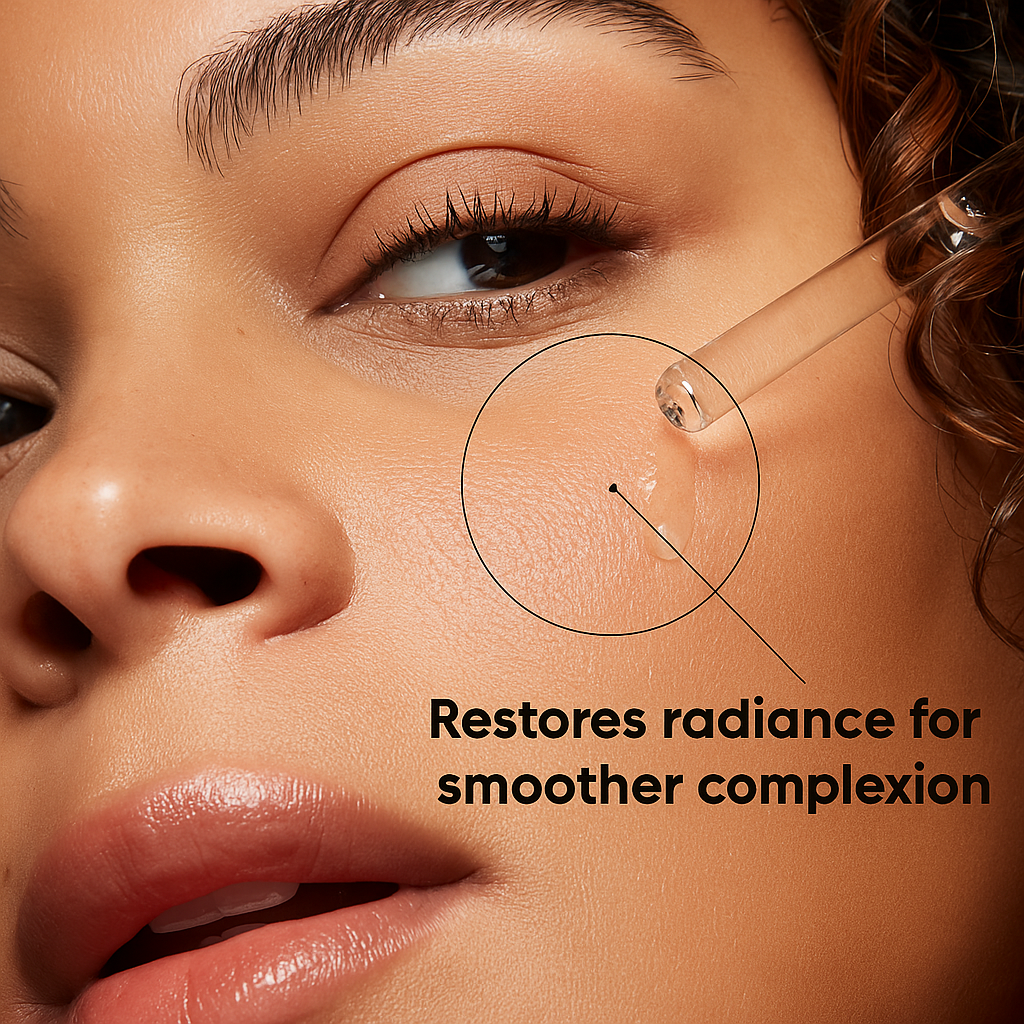 Lightweight hydrating serum with hyaluronic acid and vitamin B5 that moisturizes, smooths, and enhances skin radiance for all skin types.