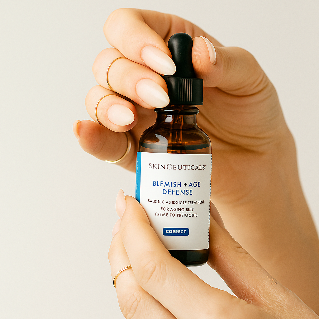 Clarifying and anti-aging serum that reduces blemishes, controls oil, minimizes pores, and smooths fine lines for clearer, more youthful-looking skin.