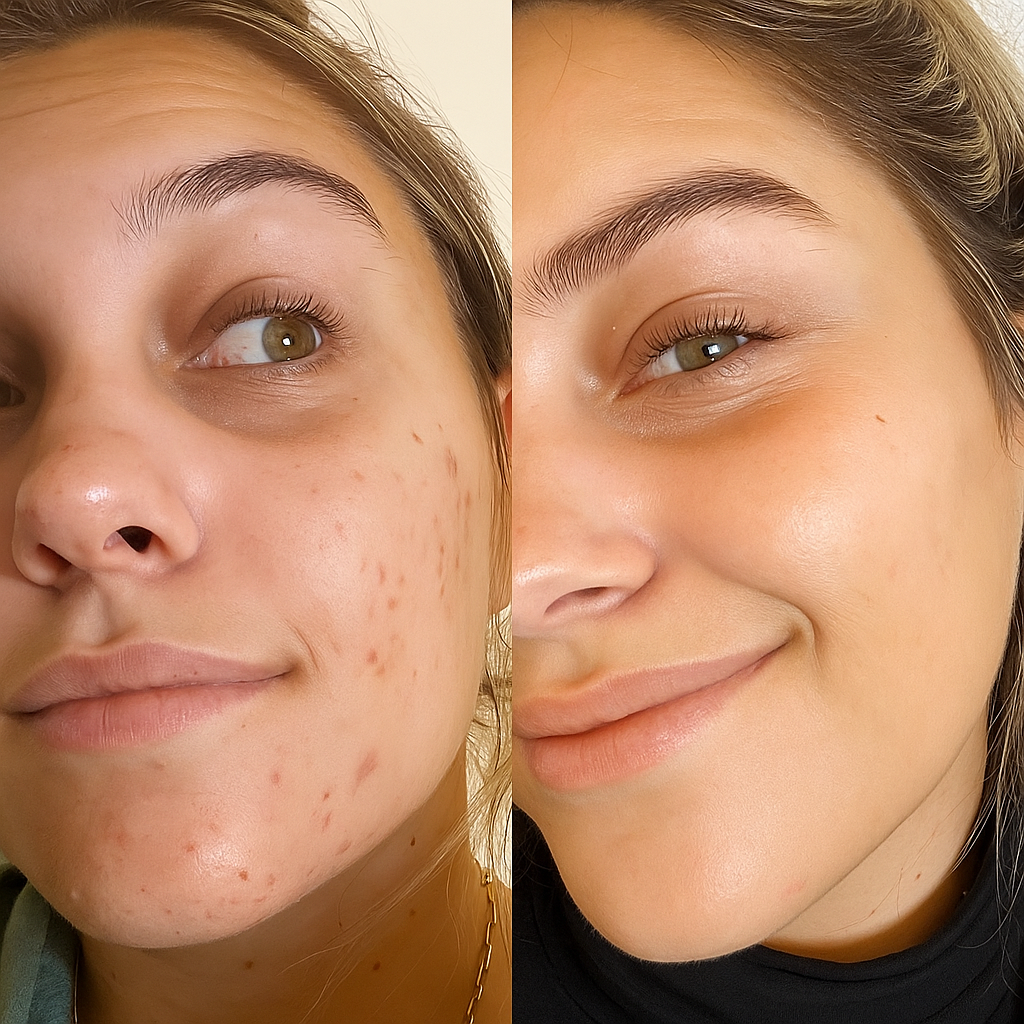 Clarifying and anti-aging serum that reduces blemishes, controls oil, minimizes pores, and smooths fine lines for clearer, more youthful-looking skin.