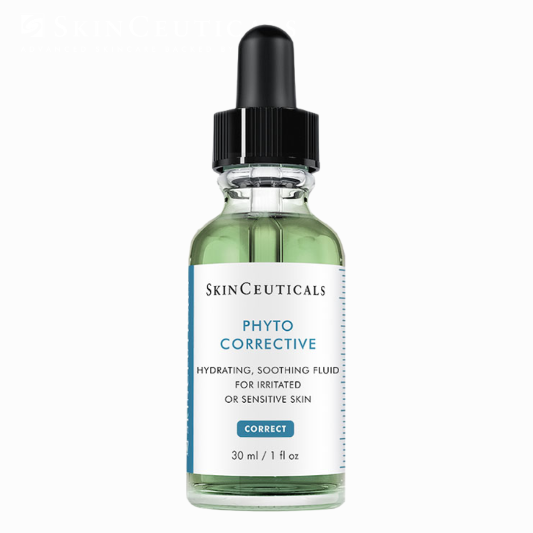 Light green serum with botanical extracts that soothes redness, hydrates deeply, and calms sensitive or irritated skin for a balanced complexion.