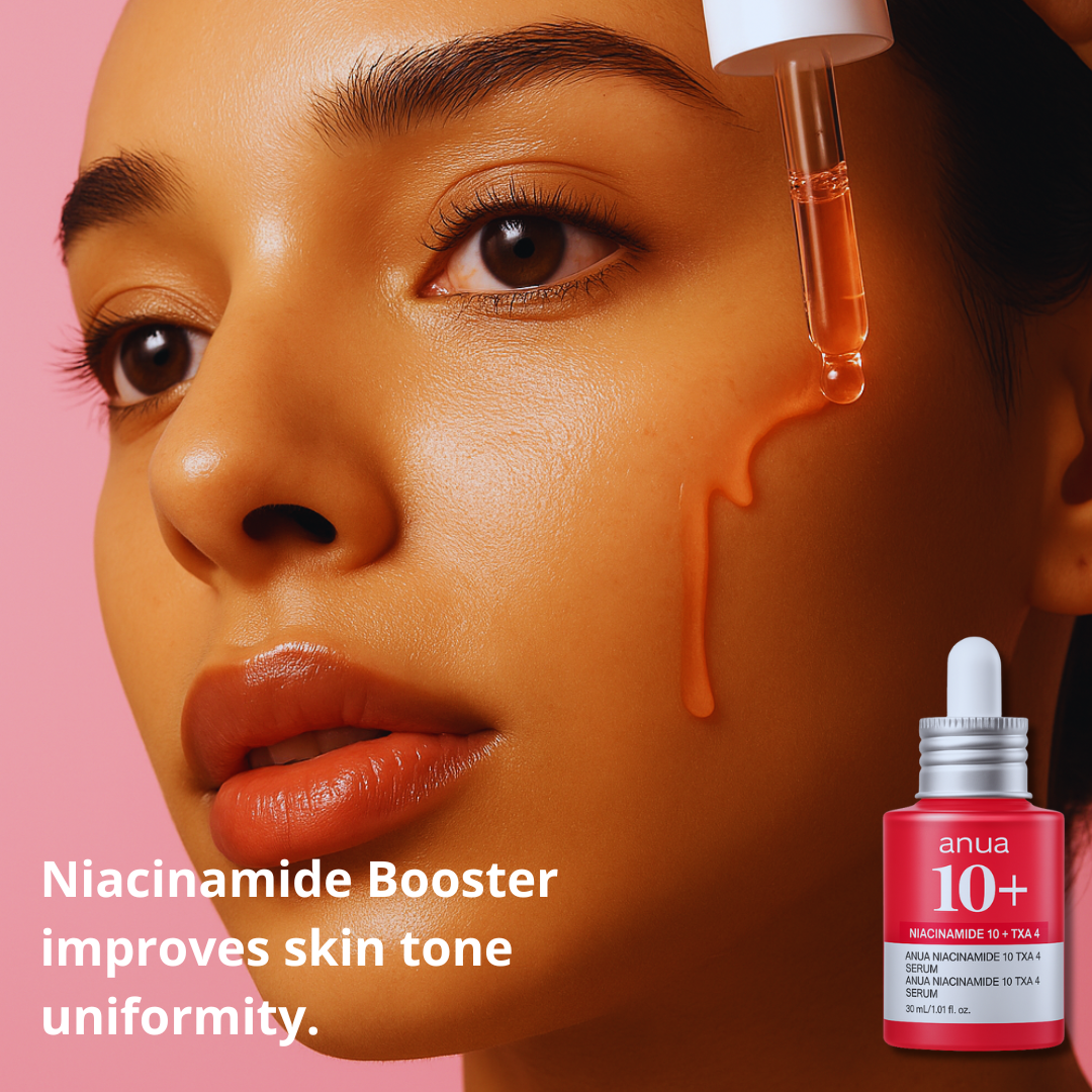 Brightening serum with Niacinamide and TXA4 that reduces dark spots, evens skin tone, and strengthens the skin barrier for clear, radiant, and smooth skin.