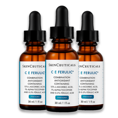 Powerful antioxidant serum with vitamins C and E plus ferulic acid that brightens, firms, and protects skin from aging and environmental damage.