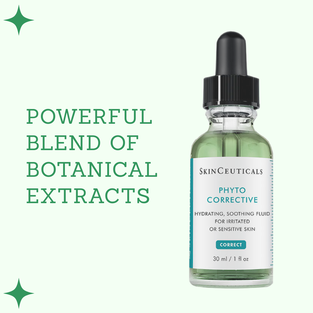 Light green serum with botanical extracts that soothes redness, hydrates deeply, and calms sensitive or irritated skin for a balanced complexion.