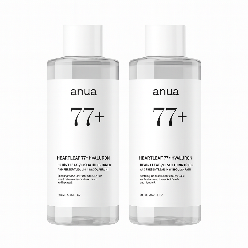 Soothing toner with 77% Heartleaf extract and Hyaluronic Acid that calms redness, hydrates deeply, and balances the skin for daily use.